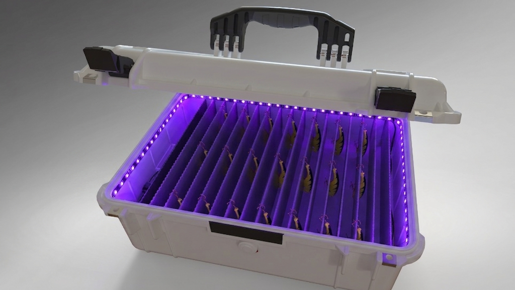 Glow Em' Up Tackle Co. UV LED LIGHT TACKLE BOX
